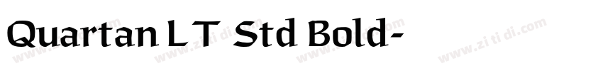Quartan LT Std Bold字体转换